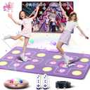 Dance Mat for Girls Boys - Wireless Dance Pad for TV with Camera, Plug and Play Double User Dance Mat Game, Danceing Mat for Family Games, Christmas and Birthday Gift Toys for Kids and Adults