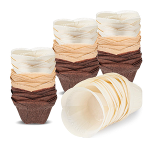 Gejoy 300 Pcs Lotus Tulip Cupcake Liners Baking Muffin Paper Baking Cups Cupcake Liners Holders Cupcake Wrapper for Party, Wedding, Birthday, Christmas, Baby Showers, 3 Colors (Delicate)