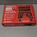 96-Piece 3/8" Drive Impact Socket Wrench and Bit Set, SAE 5/16-3/4 & Metric 8-22mm, Cr-V Standard & Deep Sockets, Power Bits, Ratchet Handle, Universal Joint, Bit Holder, Adapters, Spark Plug Socket