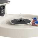 Birdfy Smart Bird Bath with Camera Solar Powered & Fountain, Dual-Lens Camera for Wildbird Watching, Auto Capture Bird Videos & Motion Detection - AI by Subscription (Yellowstone)