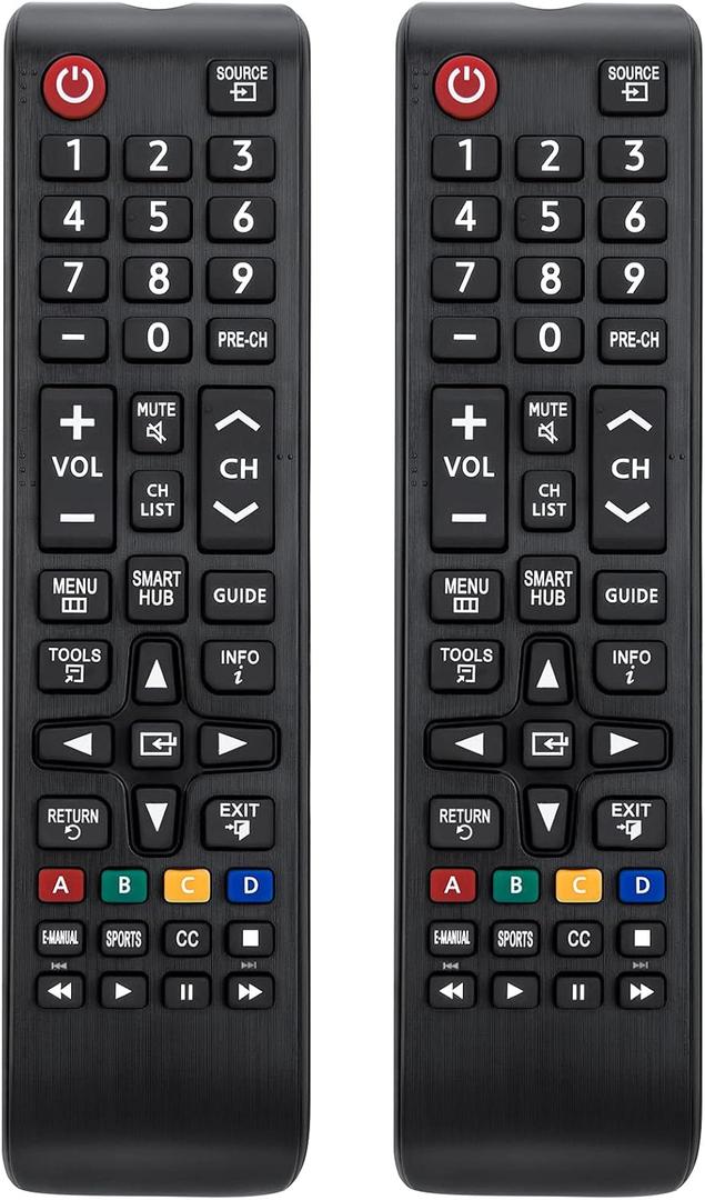 (Pack of 2) Universal for Samsung TV Remote Replacement,BN59-01301A for Samsung Smart TV LED LCD HDTV QLED SUHD UHD 4K 3D