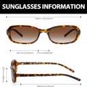 DreamCalf Retro Sunglasses for Women Men Vintage 90s Small Rectangular Sun Glasses 2026 Trendy Narrow Shades