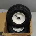 13x5.00-6 Rubber Lawn Mower Tire and Wheel, 2 Pcs Replacement 13x5-6nhs Riding Mowers Lawn Pneumatic Tire with Bearing Bore 3/4" & 5/8", 3" -4.5" Centered Hub