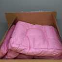 Fumete 8 Pcs Square Floor Pillows for Kids and Adult 16''x16'' Flexible Seating Floor Cushion for Classroom Multicolor Meditation Cushions for Home Daycare Preschool Yoga Meditation (Pink)