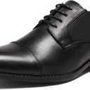 Bruno Marc Men's Oxford Dress Shoes (Black, US 9.5)