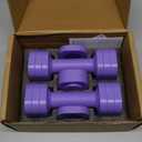 Zempox Adjustable Dumbbell Set of 2, 4 in 1 Free Weights Dumbbells Set for Women, Hand Weights for Women at Home, Each 2lb 3lb 4lb 5lb with TPU Soft Rubber Handle for Home Gym Exercise Training Aquatic Fitness Equipment (Purple)