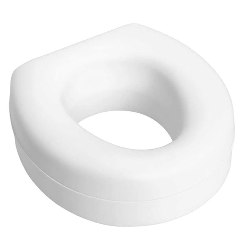 Healthcare Raised Toilet Seat HealthSmart 5 Inch Height White 250 lbs. 