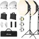 Skytex Softbox Lighting Kit 2pack 20x28in Octa Soft Box|135W 2700-6400K E27 LED Bulb Continuous Photography Lighting, Photo Studio Lights Equipment for Camera Shooting, Video Recording