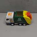 LED Garbage Truck Toy Set Includes Dumpster, Toy Truck with Mode Switch & Volume Control, Trash Vehicle with Lights and Sounds, Automatic Bump, Easter Basket Stuffers Birthday Gift for Boys Girls