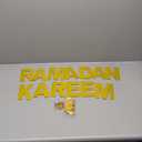 Glitter, Ramadan Kareem Banner - 10 Feet, No DIY | 13 Feet Hanging Gold Moon and Star Garland | Hanging Ramdan Decorations for Home 2025