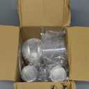 100 Pack 16 oz Disposable Plastic Cups with Lids and Straws, Clear Party Coffee Cups for Cold Beverages, Smoothies, Iced Coffee, and Leak-Proof, BPA-Free