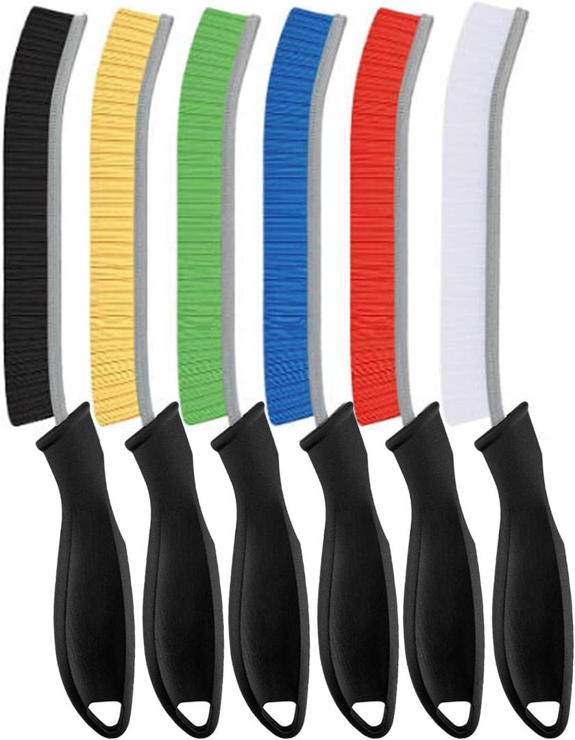 SXhyf Cleaning Brush - Hard Bristle Crevice Cleaning Brush, Multifunctional Gap Scrub Brush, Home Essentials, Bathroom Cleaner Tools for Household Use, Kitchen, Window, Faucet(S1110SE) (6, Multicolor)