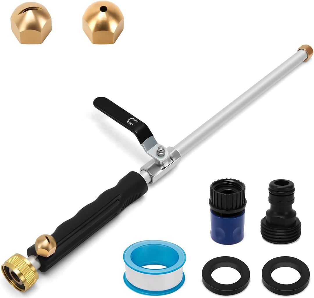 Jet High Pressure Washer, Jet Nozzle Power Washer for Garden Hose, 2-In-1 Pressure Washer Wand with 2 Different Nozzles and Quick Connectors Patio Car Window Washing