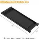 Allstare WB31K10220 Griddle Replacement Parts for GE Stove Parts Cafe Griddle Plate 20" x 8.5 GE Stove Top Cast Iron Center Griddle Pan General Electric Gas Range Cooktop Flat Top Pan 1 Pack