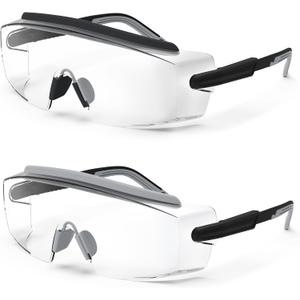 Anti Fog Safety Glasses Safety Goggles Over Glasses Protective Glasses with Anti Scratch Lenses Adjustable