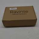 Ravinte 50 Pack (25 Pairs) 1/2" Overlay Cabinet Hinges, Self-Closing Semi-Concealed Face Mount, Antique Copper Decorative Hardware with Door Bumpers for Kitchen & Cupboard Doors