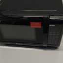 Emerson MW7302B Compact Countertop Microwave Oven with Touch Control, LED Display, 700W, 10 Power Levels, 6 Auto Menus, Glass Turntable and Child Safe Lock, 0.7 Cu., Ft. Black