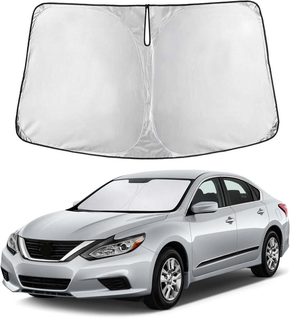 EcoNour Windshield Sunshade Compatible for Nissan Altima 2013-2016 2017 2018, Sun Visor for Front Windshield & Window Sun Shade Cover, UV Heat Blocker & Protector, Car Accessories