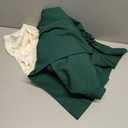 Abaowedding Womens's Medieval Renaissance Costume Cosplay Chemise and Over Dress Small/Medium Dark Green and Ivory S/M