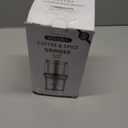 Secura Electric Coffee Grinder and Spice Grinder with 2 Stainless Steel Blades Removable Bowls