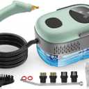 Steam Cleaner, 10s Heat-Up, 6-Level Adjustable, 1.69qt. Tank, 2500W Natural Portable Handheld Steamer for Cleaning with Touch Screen for Home, Car, Tile, Grout, Windows, Bathrooms, Kitchens and Fabric (Green and Grey)