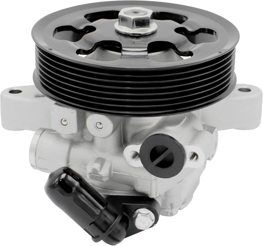 Power Steering Pump 21-5456 with Pulley for 2006 2007 2008 2009 2010 2011 Honda Civic 1.8L, Direct Replacement for 55-5822, 56110-RNA-A01, 36-215668