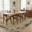 UERMEI 6x9 Outdoor Jute Area Rug Patio, Farmhouse Rugs for Living Room Backyard Machine Washable Non Slip, Pet Friendly Indoor Geometric Carpet for Dining Room - Modern Brown