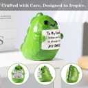 4 x Funny Gifts for Friends,Best Friend Birthday Gifts for Women Friendship,3.2 Resin Positive Dinosaur Figurine Home Decor,Cute Fun Emotional Support Gift Ideas