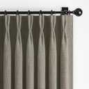 Blackout Double Layer Thick Linen Sepia Ebony Curtains 84 Inches Long for Living Room 2 Panels Set, Memory Trained Pinch Pleated Thermal Soundproof Country Viral Windows Curtain & Drapes 40"W x 84"L