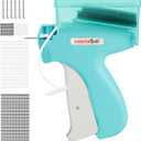 Stitch gun for clothes, Handheld quick stitch sewing gun clothing fixer with storage box, Tagging gun for clothing sewing kit includes 6 needles and 3000 fasteners (Blue)