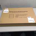 16x24 inch Metal Poster Frame - 16 x 24 Thin Aluminum Picture Frames Matted for 12x18 Photos, Artworks, Prints, Puzzle - High Definition Plexiglass - Vertical and Horizontal Display - Wall Hook Hanging Hardware Included - Black, Set of 2