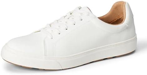 Amazon Essentials Men's Low Top Classic Sneakers White, Size 12