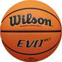 WILSON NCAA Evo NXT Official Indoor Game Basketballs - Size: Size 6 - 28.5", Color: Orange/Black