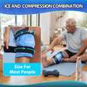 Ice Pack for Knees Reusable Cold Pack for Injuries, Knee Gel Ice Pack Wrap Pain Relief Replacement Surgery, Swelling, Meniscus Tear, ACL, Sports Injuries Blue