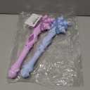 2Pcs Light Up Snowflake Wand, Princess Wand with Sound for Kids Girls Toy Wands Christmas Party Favors Costume Cosplay Accessories Blue & Pink