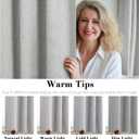 H.VERSAILTEX 100% Blackout Curtains for Bedroom, Thermal Insulated Linen Textured Curtains Heat and Full Light Blocking Drapes Living Room Curtains 2 Panel Sets, Glacier Gray, 52x84 Inch