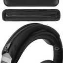 Geekria NOVA Protein Leather Headband Pad Compatible with Bose Beats JBL Sony Hyperx, Headphones Replacement Band, Headset Head Cushion Cover Repair Part (Black)