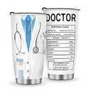 Jekeno Mug Tumbler Gifts for Doctor - Doctors Day Gifts for Women Men Md Physicians Week Retirement Medical School Graduation Dr Appreciation Presents 20oz Stainless Steel Thermos Cup