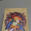 Jigfoxy Wooden Puzzles for Adults, Hummingbird Wooden Jigsaw Puzzles, Unique Animal Shape Puzzles, Christmas Thanksgiving Gifts for Family Friend(XL-19.7 * 19.7in-670psc)