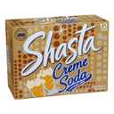 Shasta Creme Soda | 12-Pack of 12oz Cans | Smooth Vanilla Cream Flavor | Sweet & Nostalgic | Caffeine-Free (EXP 04/17/27)