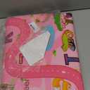 Terrug Kids Rug for Playroom, Educational Classroom Rug for Kids Room, Washable Nursery Rugs Non Slip Playroom Rugs Play Mat for Learning ABC Carpet, Numbers, Animal, Colors, Season, 3X5 Feet, Pink