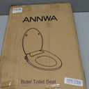 Bidet Seat for Elongated Toilet Seat Non-Electric Soft Close with Quick Release Hinges for Easy Clean Dual Nozzle Front and Rear Wash(PG303A-HPN-AZ)