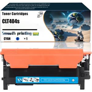 1 Pack CLTC404S Cyan Toner Cartridge Replacement for Samsung CLTC404S Work with Xpress C430W C430 C480FW C480FN C480 C43x Series C48x Series | CLTC404S