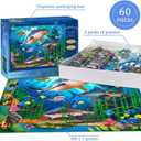 Puzzles for Kids Ages 4-8  2 x 60 Pieces Puzzles for Kids Ages 3-5 6-8  Toy for Learning Ocean & Forest Animals  Educational Toys for Boy and Girl (2 Packs)