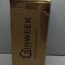 SINWEEK 3 Inch Gel Memory Foam Mattress Topper Twin Size, Pad for Back Pain, Bed Topper with Removable Soft Cover, CertiPUR-US Certified,Grey