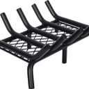 Fireplace Grate 17inch with Ember Retainer | Fireplace Log Grate with Heavy Duty Solid Round Steel 3/4 Bar | No Assembly Required Hearth Grate for Firepit Firewood Log Indoor Wood Stove Burning