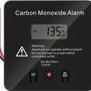 Briidea Marine Carbon Monoxide Detector with Customizable Alarms, 100dB Siren, LED Indicator, and 12V 3A NC Relay for Enhanced Safety (Square)