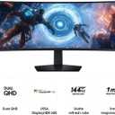 SAMSUNG 49-inch Odyssey G9 (G91F) DQHD, 144Hz, Curved Gaming Monitor, Ultra-Wide 32:9 Screen, DisplayHDR 600, AMD FreeSync Premium Pro, Ergonomic Stand, LS49FG910ENXZA, 2025