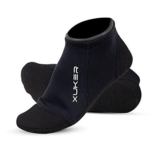 XUKER Neoprene Water Socks 3mm, Sand Proof Beach Volleyball Socks Diving Socks for Outdoor Water Sports, Size M