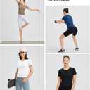 baleaf Women's Short Sleeve Workout Tops Yoga Shirts Stretchy Lightweight Athletic T-Shirts Gym Running Sports Tee (Blue, S)